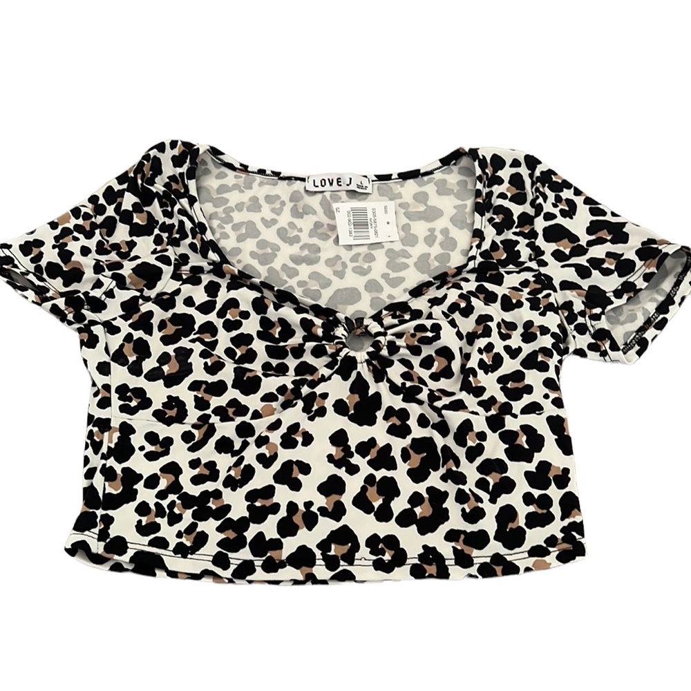 LEOPARD CROPPED TOP